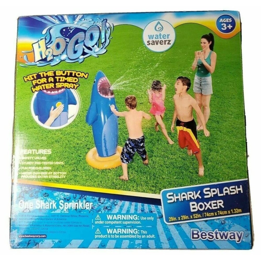 BESTWAY H20GO SHARK SPLASH BOXER WATER PARK FUN SUMMER KIDS 3+ NEW IN BOX